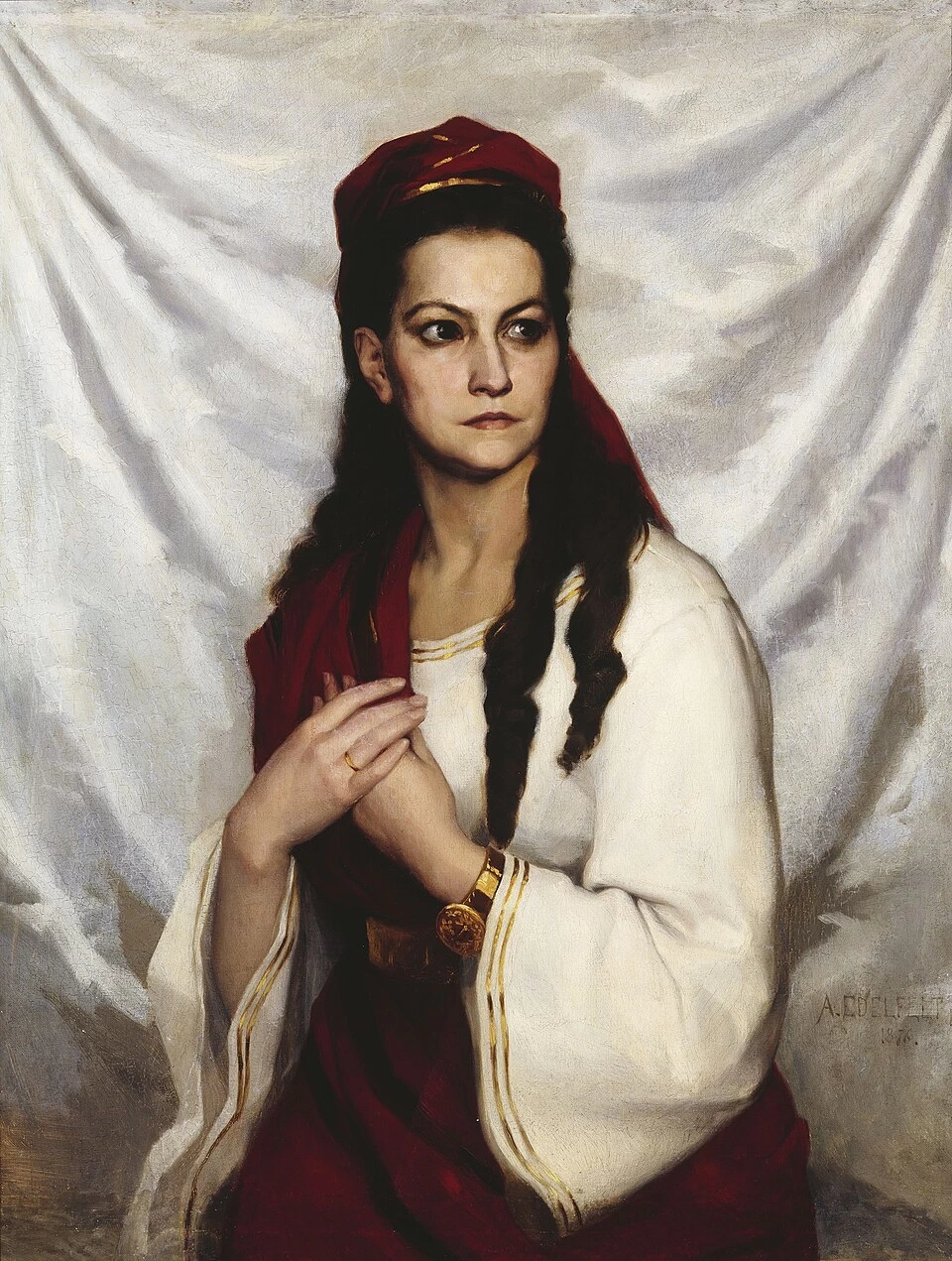 Albert Edelfelt - Ritratto dell'attrice Hedvig Raa, Winterhjelm, Teatro Nazionale Finlandese, Helsinki